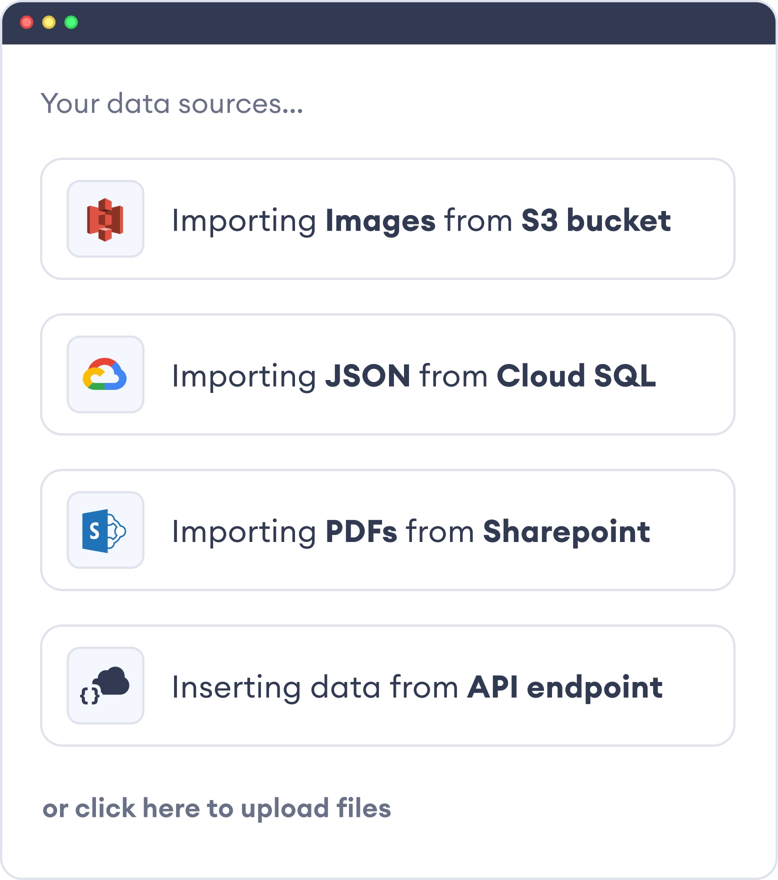 Data Sources Input